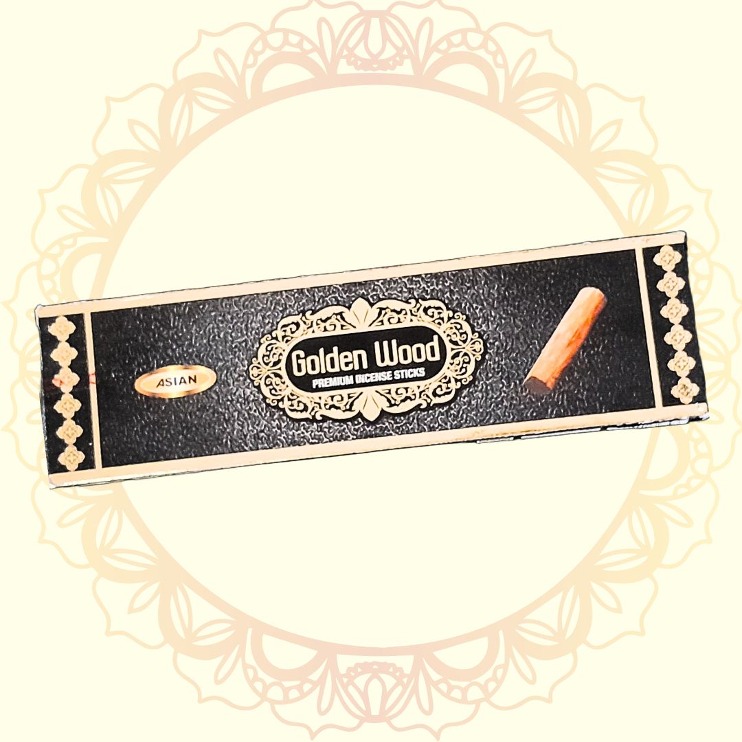 Golden Wood Premium Incense Stick (Asian) - Ulooka Incense
