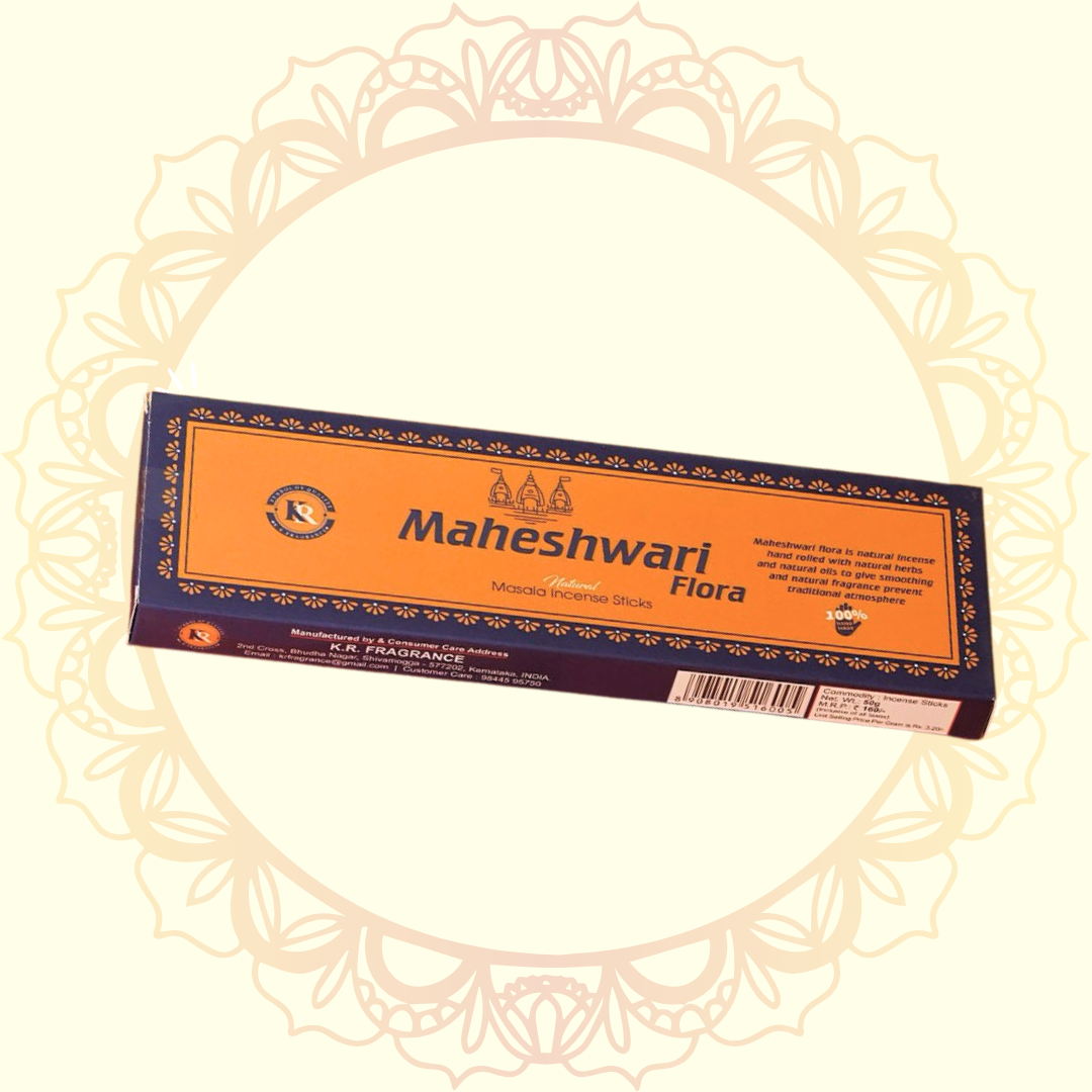 Maheshwari Flora masala incense sticks with traditional devotional fragrance
