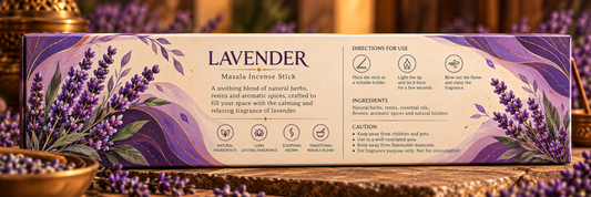 Lavender Natural Masala Incense Sticks (Agarbatti) – 100g
