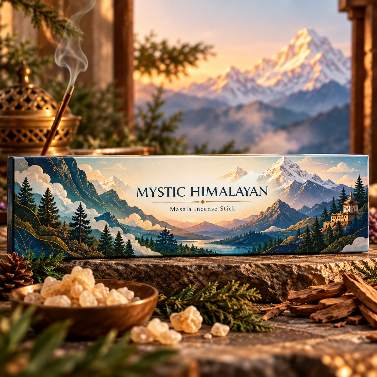 Mystic Himalayan Natural Incense Sticks (Agarbatti) – 100g