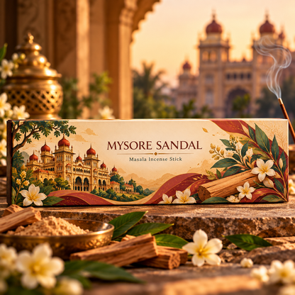Mysore Sandal Natural Incense Sticks (Agarbatti) – 100g
