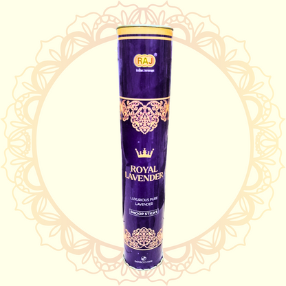 Royal Lavender Dhoop Sticks with pure lavender fragrance for pooja and meditation
