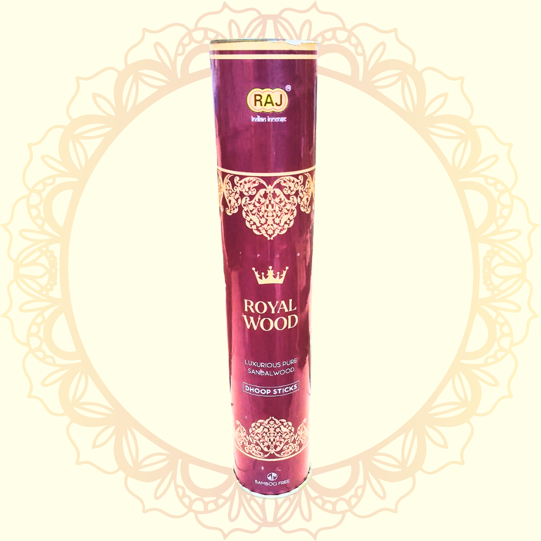 Royal Wood sandalwood dhoop sticks with luxurious pure sandalwood fragrance
