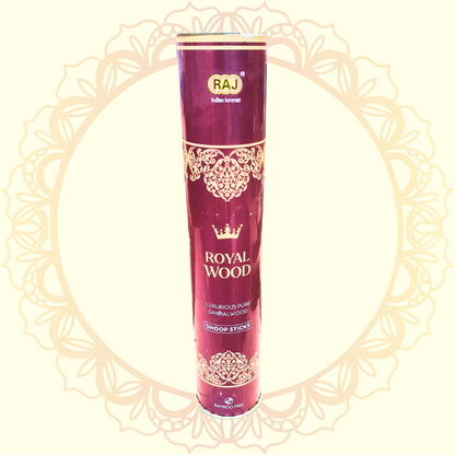 Royal Wood sandalwood dhoop sticks with luxurious pure sandalwood fragrance

