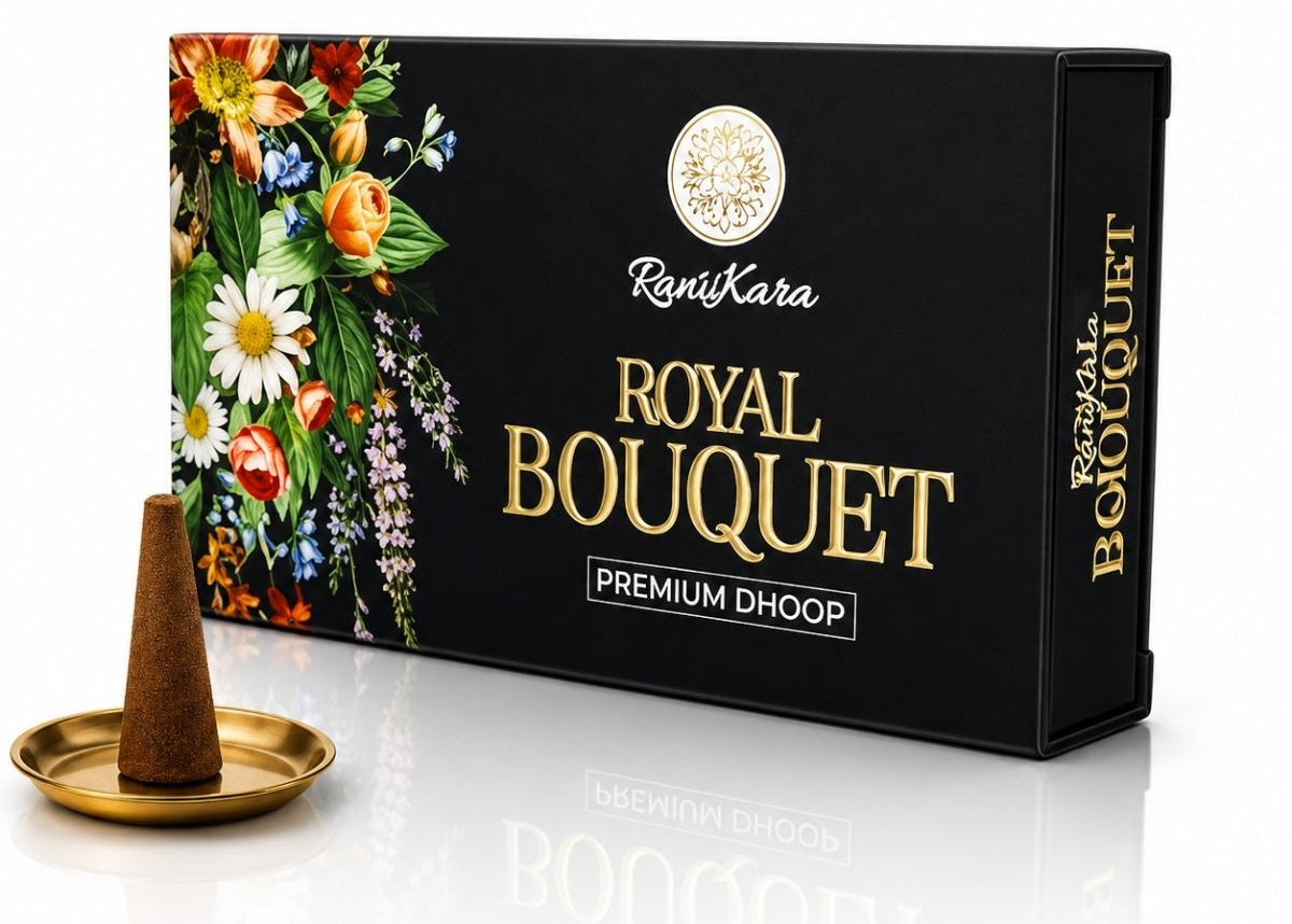Royal Bouquet Wet Premium Dhoop 100g | Natural Floral & Woody Incense